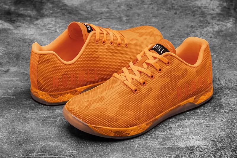 Orange Nobull Neon Camo Women's Trainers | CA R2100V